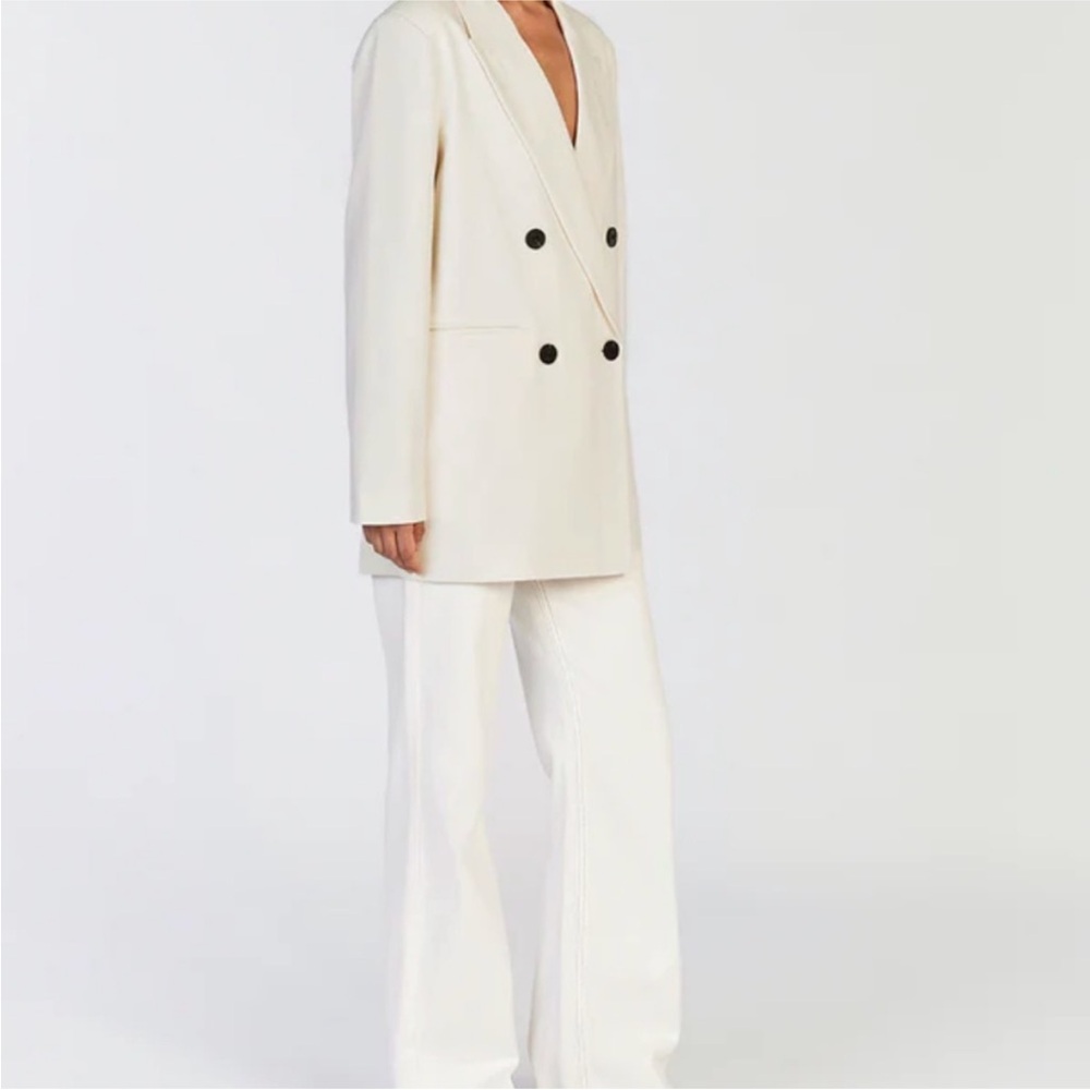 NWT DISSH Beckham Oversized Blazer Jacket Cream Size 6 - Picture 3 of 11